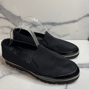 Donald Pliner | Classic Women's Black Platform Slip-On Comfort Loafers Sz 11